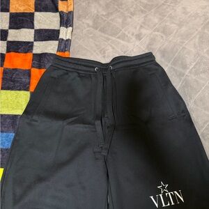 Valentino Black Textured Joggers